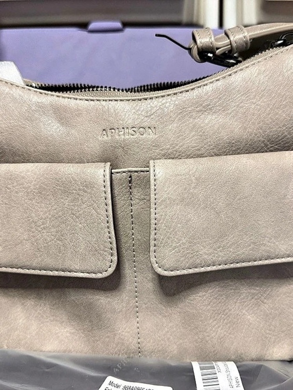 Aphison Gray Shoulder Bag